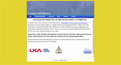 Desktop Screenshot of crickladefunrun.co.uk